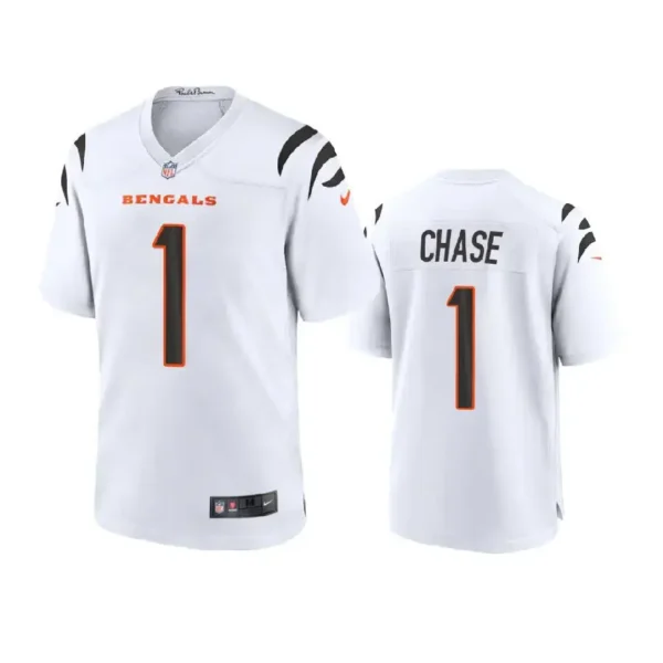 Ja Marr Chase Jersey White