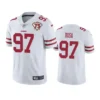 Nick Bosa Jersey White Vapor