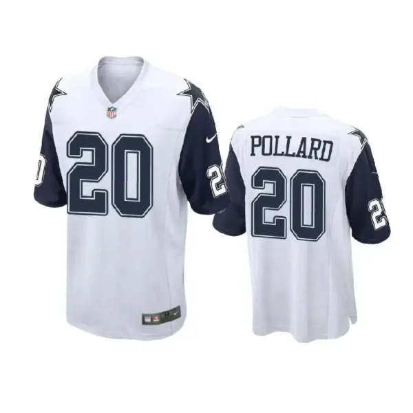 Tony Pollard Jersey White