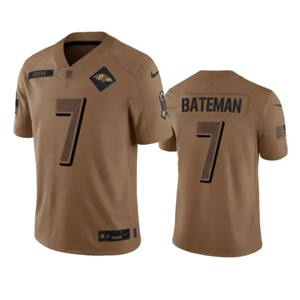 Rashod Bateman Jersey Brown